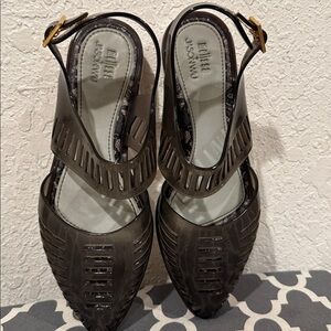Melissa and Jason Wu rubber jelly sandals flats size 37/ 8